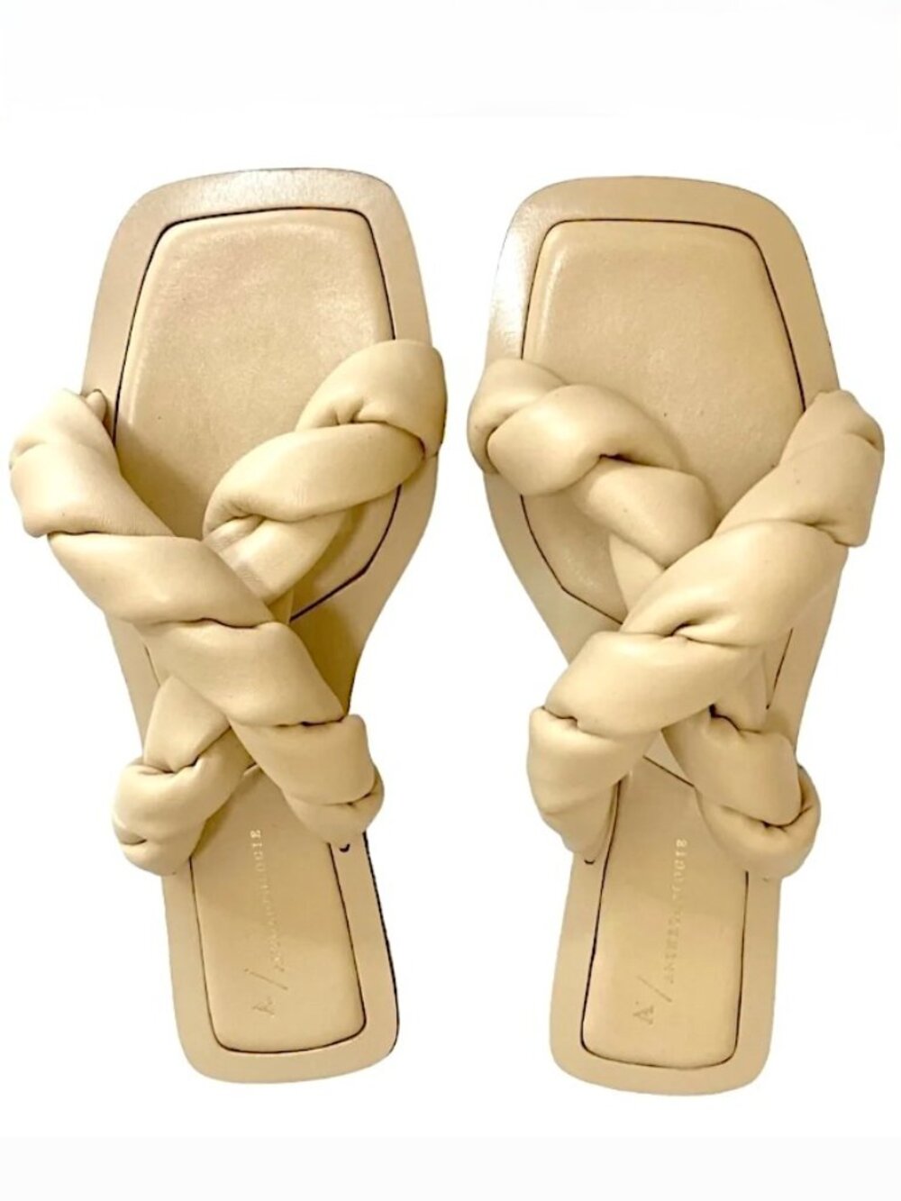 ANTHROPOLOGIE Twisted Puff Sandals 9 M